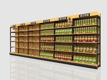 Kettenladen-Metallsupermarkt-Anzeigen-Befestigungen/Gondel-Gemischtwarenladen-Fach für Nahrung